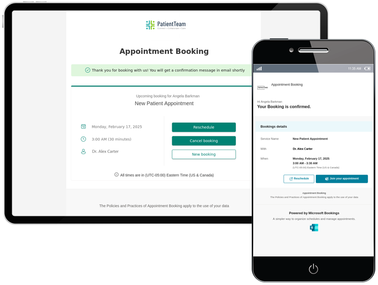 Illustration of seamless scheduling for better healthcare management.